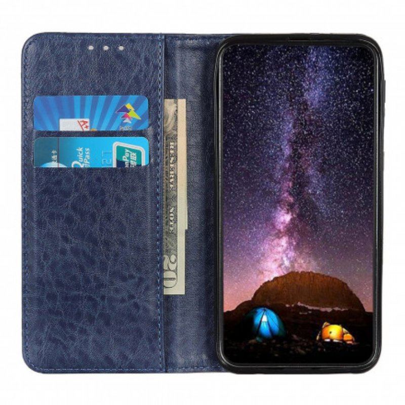 Etui Na Telefon do Oppo A54 5G / A74 5G Etui Folio Rozszczepiona Rzemienna Tekstura