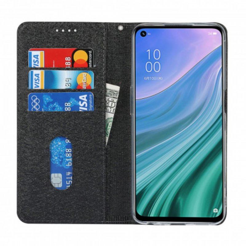 Etui Na Telefon do Oppo A54 5G / A74 5G Etui Folio Styl Z Miękkiej Skóry Z Paskiem