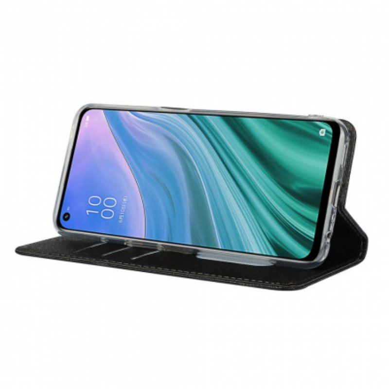 Etui Na Telefon do Oppo A54 5G / A74 5G Etui Folio Styl Z Miękkiej Skóry Z Paskiem