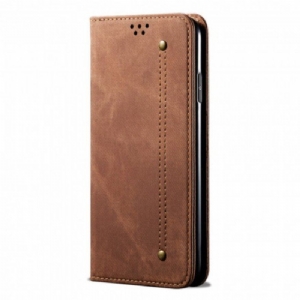 Etui Na Telefon do Oppo A54 5G / A74 5G Etui Folio Tkanina Dżinsowa