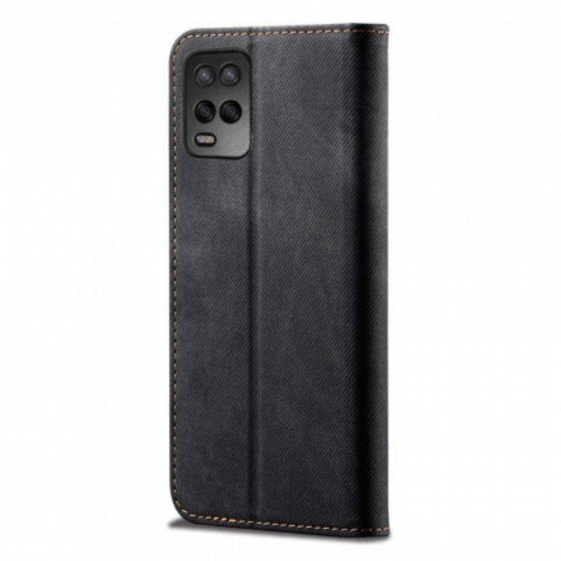 Etui Na Telefon do Oppo A54 5G / A74 5G Etui Folio Tkanina Dżinsowa