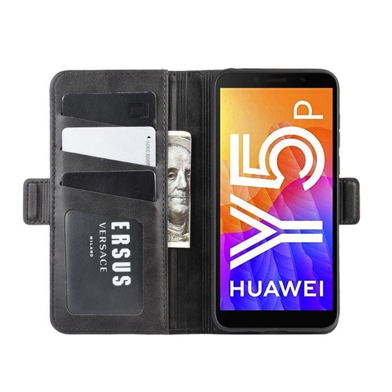 Etui Folio do Huawei Y5p Matowy Pokrowiec Ze Sztucznej Skóry