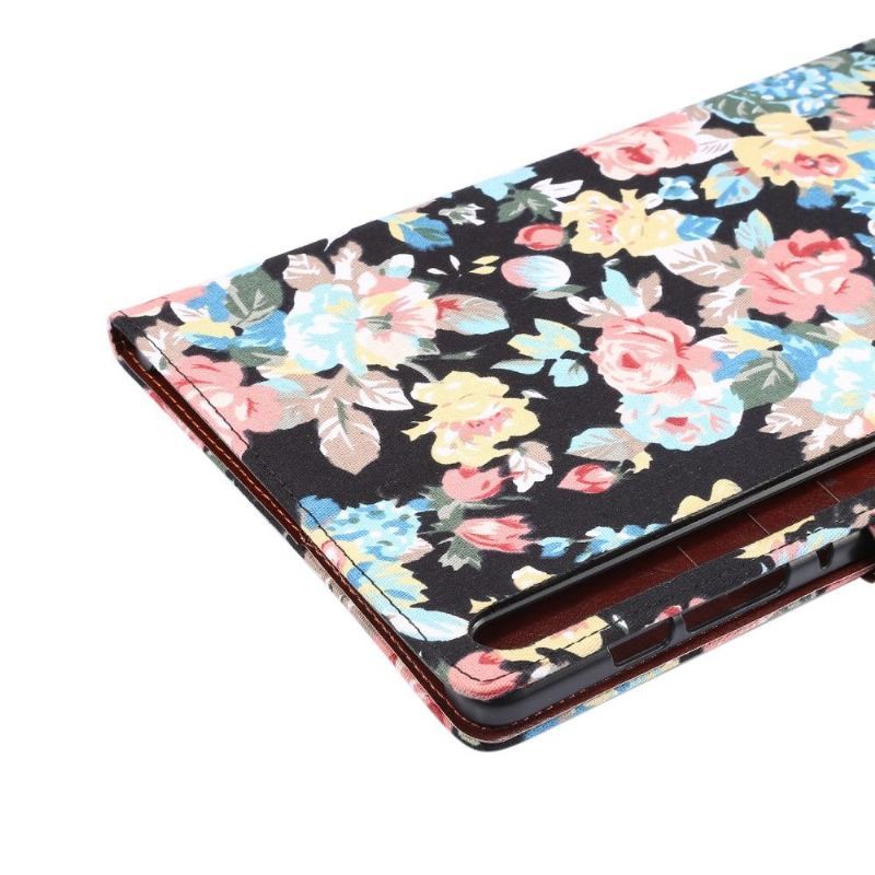 Etui Folio do Samsung Galaxy Tab S7+ Kwiatowa Tkanina