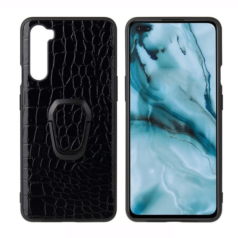 Etui do OnePlus Nord Croc Effect Ze Stojakiem Magnetycznym