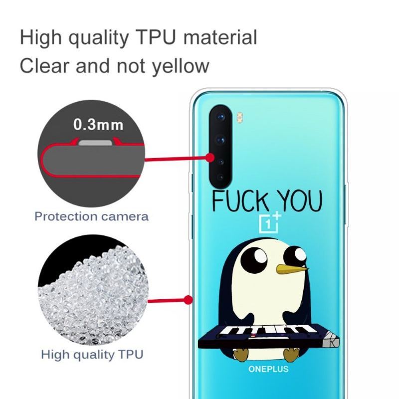 Etui do OnePlus Nord Penguin Pianino „pieprzyć Się”