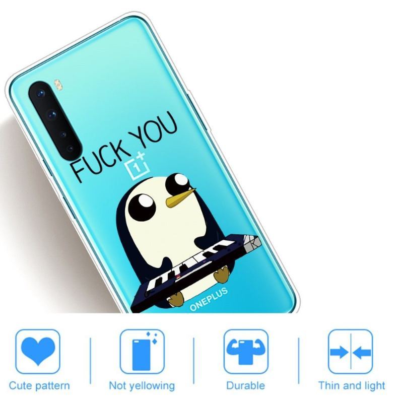 Etui do OnePlus Nord Penguin Pianino „pieprzyć Się”