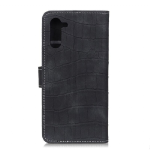 Etui Folio do OnePlus Nord Imitacja Skóry Krokodyla