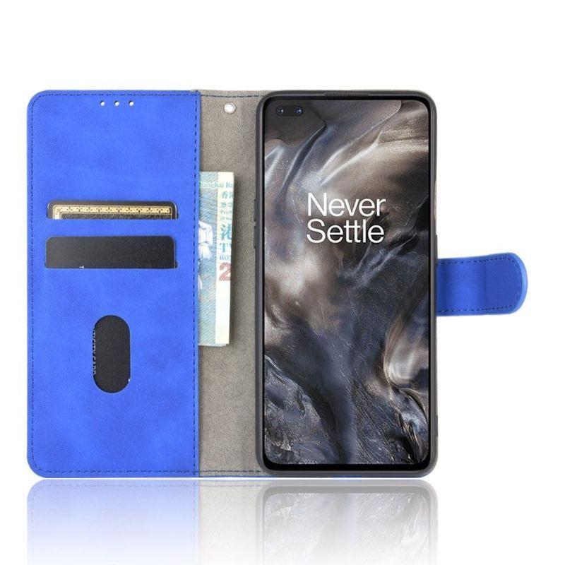 Etui Folio do OnePlus Nord Skórzany Futerał Sztuczna Skóra Niebieski