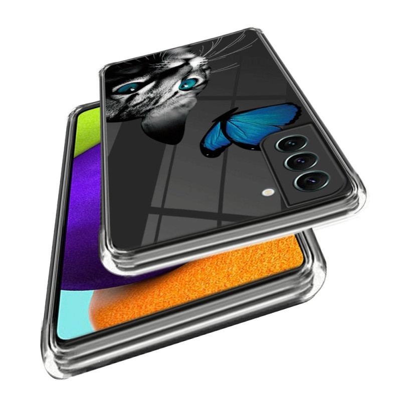 Etui Do Samsung Galaxy S24 Plus 5g Kot I Motyl