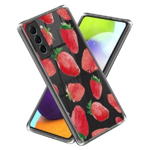 Etui Do Samsung Galaxy S24 Plus 5g Ze Wzorem Truskawkowym