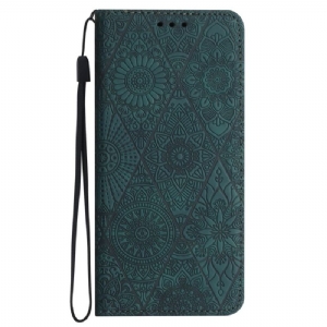 Etui Folio Do Samsung Galaxy S24 Plus 5g Wzór Kwiatowy