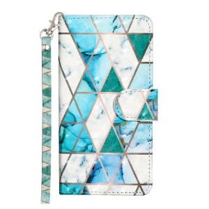 Etui Folio Do Samsung Galaxy S24 Plus 5g Zielony Marmur Z Paskiem