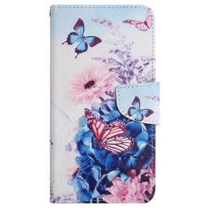 Etui Folio Samsung Galaxy S24 Plus 5g Fioletowe Motyle Z Paskiem Etui Ochronne