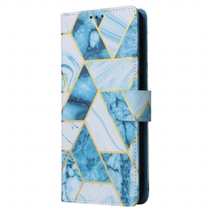 Etui Folio Samsung Galaxy S24 Plus 5g Marmurowy Nadruk Z Paskiem