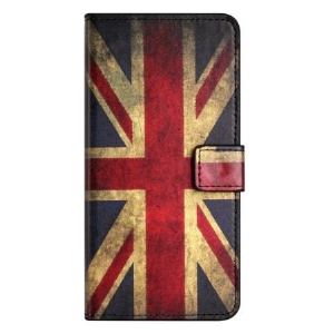 Etui Folio Samsung Galaxy S24 Plus 5g Stara Angielska Flaga Etui Ochronne