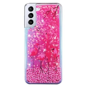 Etui Samsung Galaxy S24 Plus 5g Płynny Brokat W Kształcie Ptaka