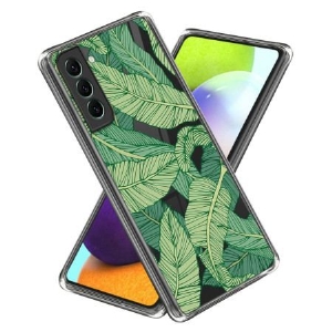 Etui Samsung Galaxy S24 Plus 5g Zielone Liście Etui Ochronne