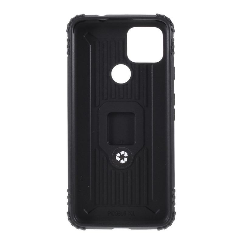 Etui do Google Pixel 4a 5G Carbon Look Z Pierścieniem Podtrzymującym