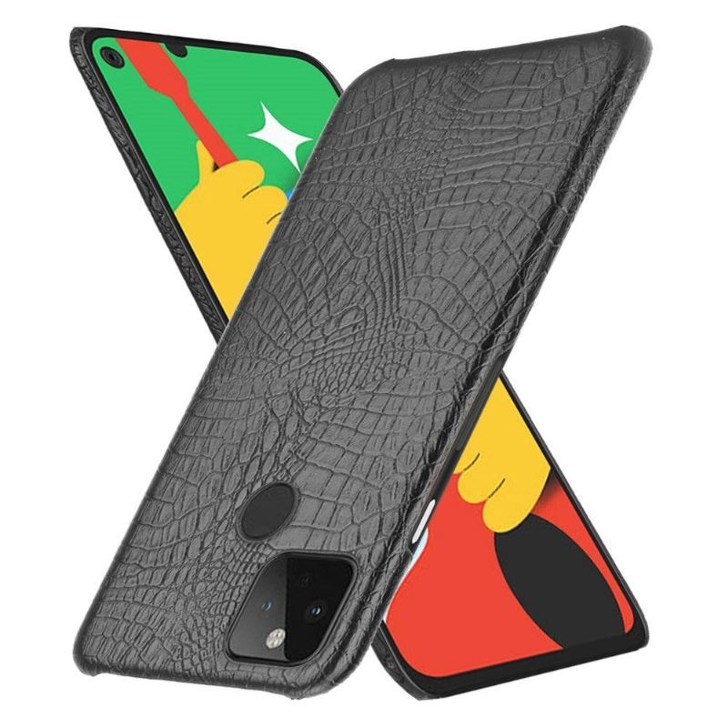 Etui do Google Pixel 4a 5G Classic Croco Efekt Skóry