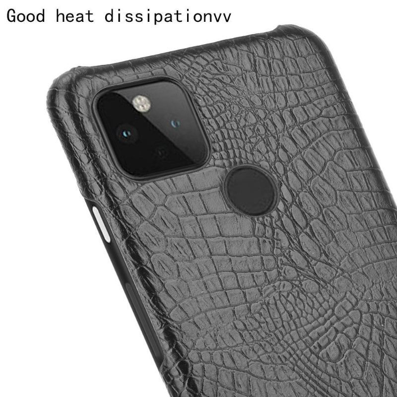 Etui do Google Pixel 4a 5G Classic Croco Efekt Skóry