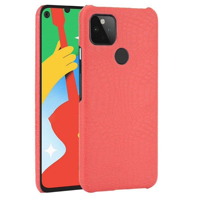 Etui do Google Pixel 4a 5G Classic Croco Efekt Skóry