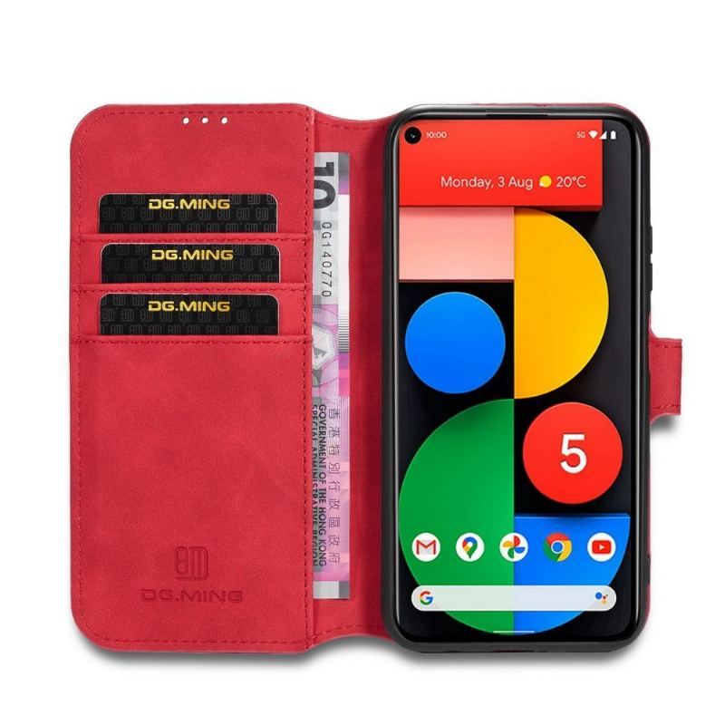 Skórzany Futerał do Google Pixel 4a 5G Dg Ming Styl Retro