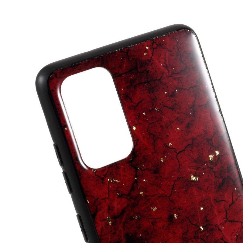 Etui do Samsung Galaxy S20 Glam Złota Powłoka Liści