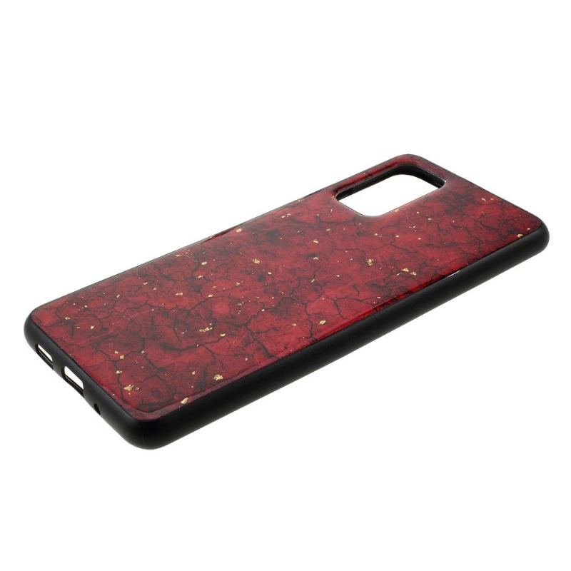 Etui do Samsung Galaxy S20 Glam Złota Powłoka Liści