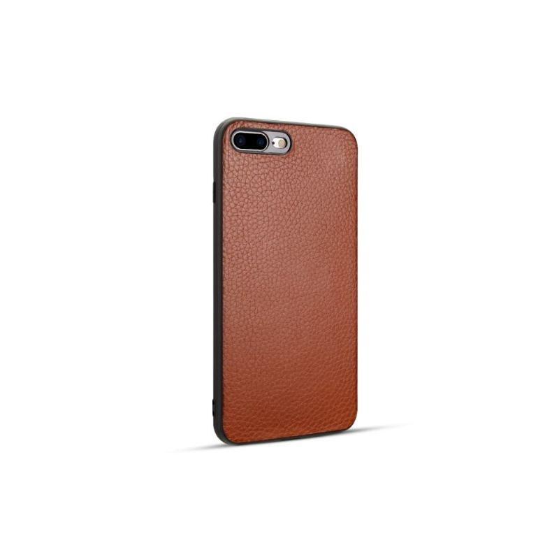 Etui do iPhone 8 Plus / 7 Plus Classic Drobnoziarnista Imitacja Skóry