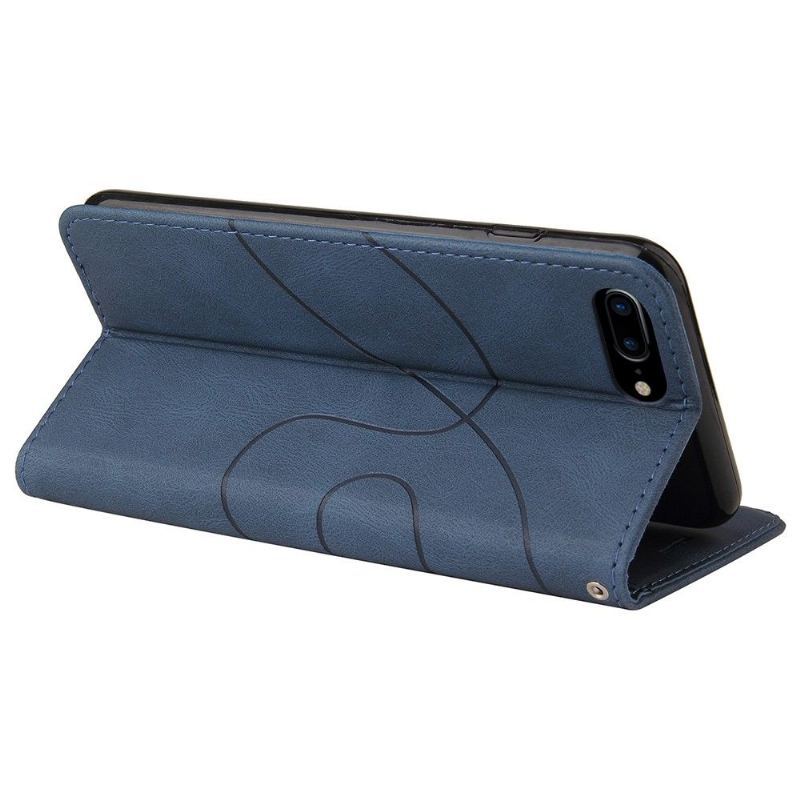 Etui Folio do iPhone 8 Plus / 7 Plus Obrzeża Bicolor Artystyczny