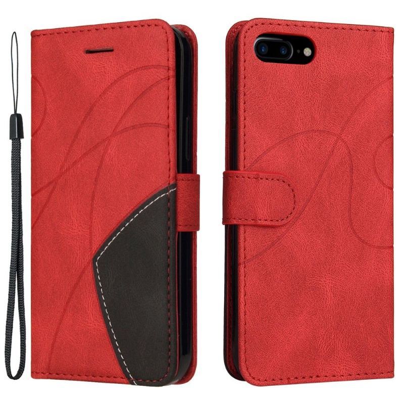 Etui Folio do iPhone 8 Plus / 7 Plus Obrzeża Bicolor Artystyczny