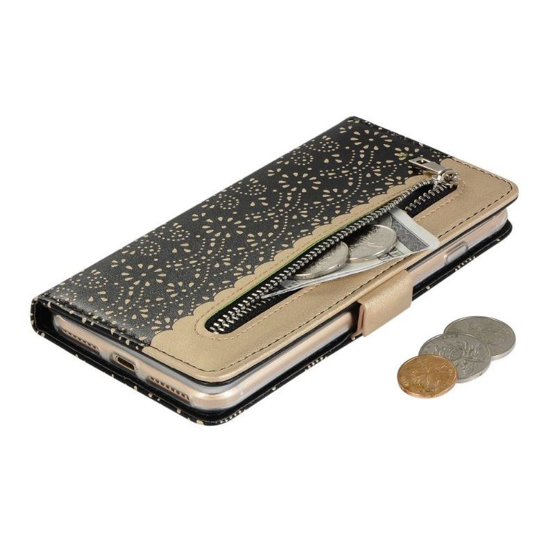 Etui Folio do iPhone 8 Plus / 7 Plus Romance Koronka Z Paskiem