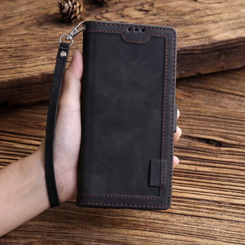 Etui Folio do iPhone 8 Plus / 7 Plus z Łańcuch Vintage Posiadacz Karty