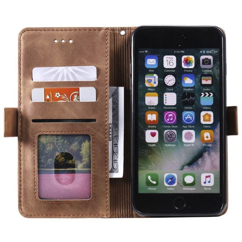 Etui Folio do iPhone 8 Plus / 7 Plus z Łańcuch Vintage Posiadacz Karty