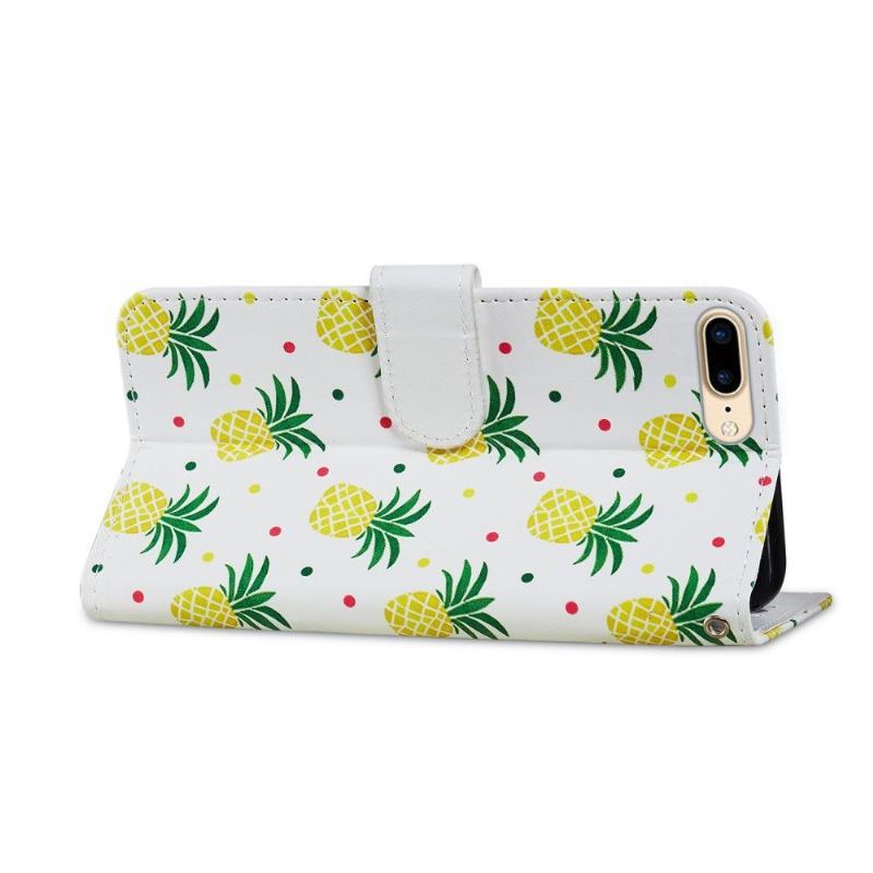 Skórzany Futerał do iPhone 8 Plus / 7 Plus Ananas