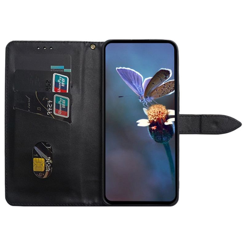 Etui Folio Do Xiaomi 14 Ultra Złote Nity Idewei