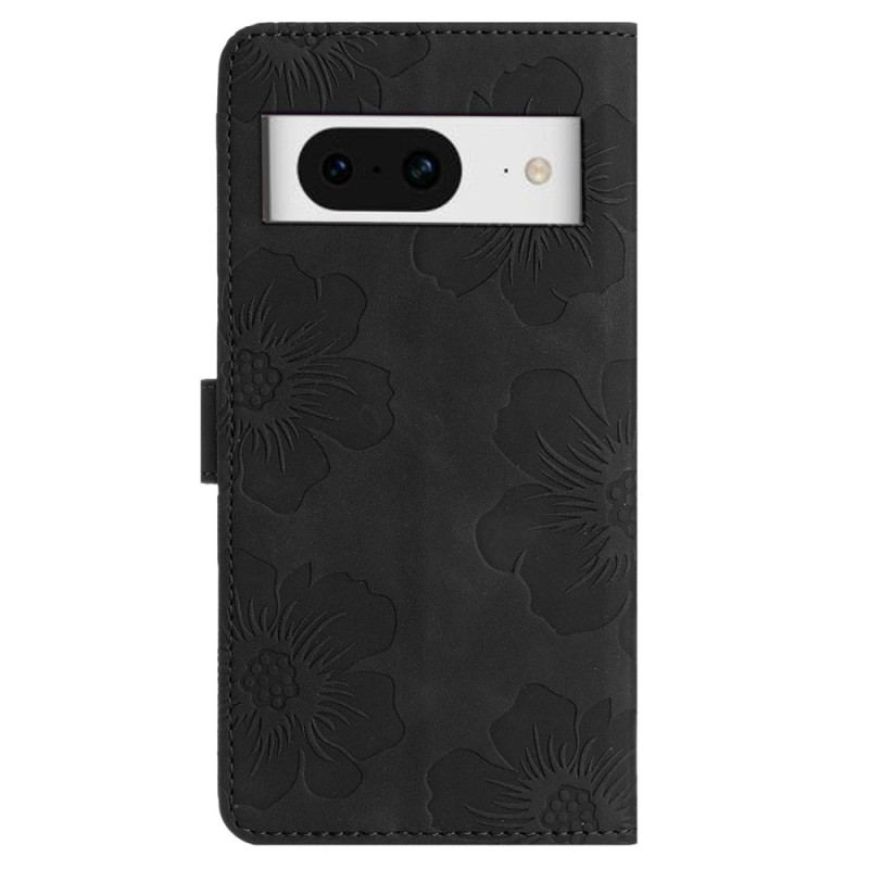 Etui Folio Google Pixel 8 Kwiatowy Nadruk