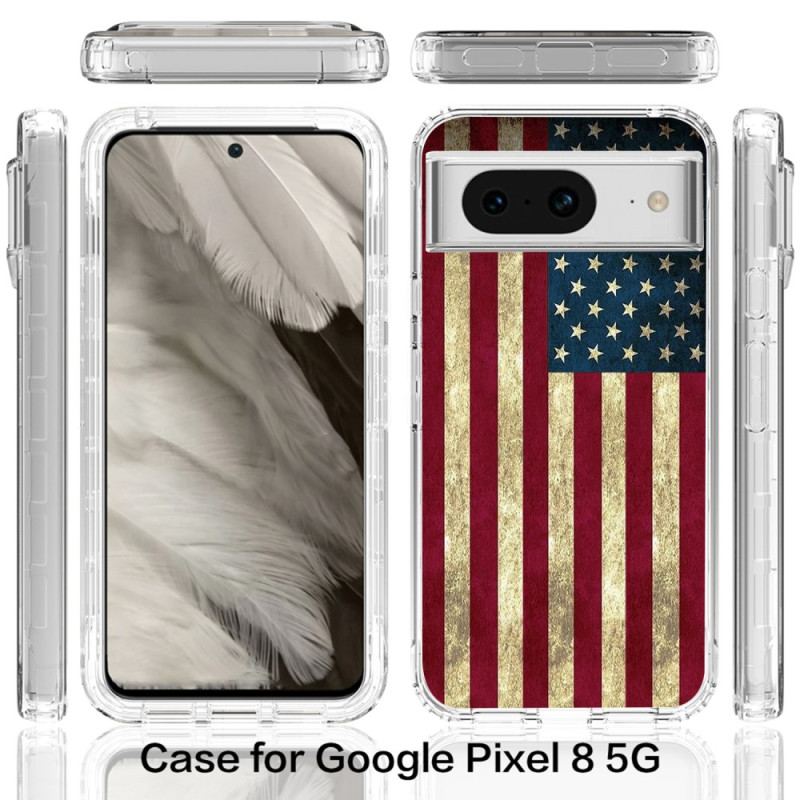 Etui Google Pixel 8 Wzmocniona Flaga Amerykańska