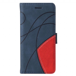 Etui Folio Do Xiaomi Redmi Note 13 Pro 4g Dwukolorowe I Linie