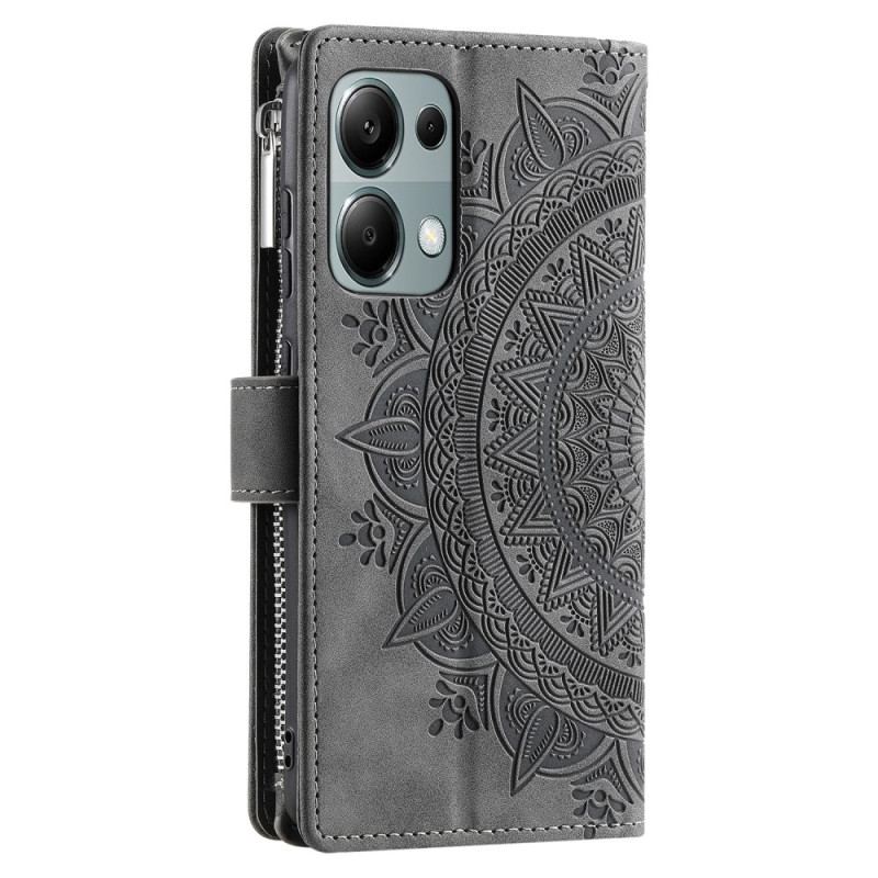 Etui Folio Do Xiaomi Redmi Note 13 Pro 4g Efekt Skóry Mandali