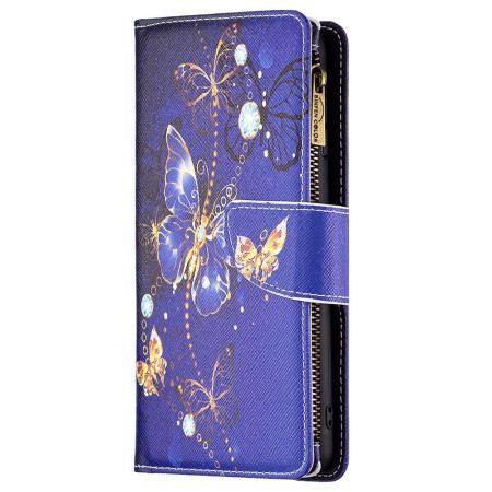 Etui Folio Do Xiaomi Redmi Note 13 Pro 4g Fioletowy Portfel W Motyle Z Paskiem