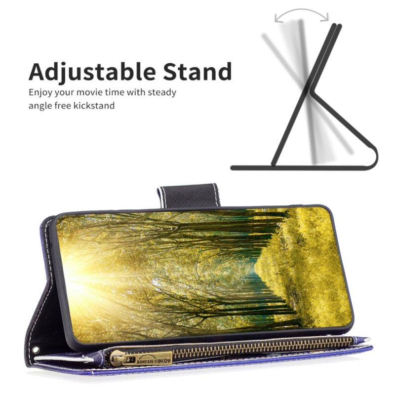 Etui Folio Do Xiaomi Redmi Note 13 Pro 4g Fioletowy Portfel W Motyle Z Paskiem