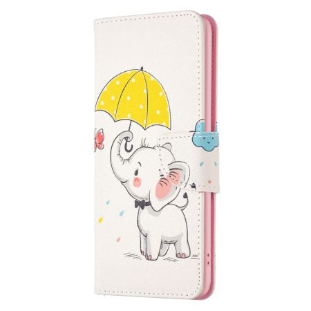 Etui Folio Do Xiaomi Redmi Note 13 Pro 4g Parasol I Słoń