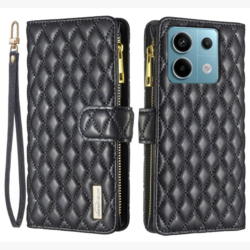 Etui Folio Do Xiaomi Redmi Note 13 Pro 4g Pikowana Binfen Kolor