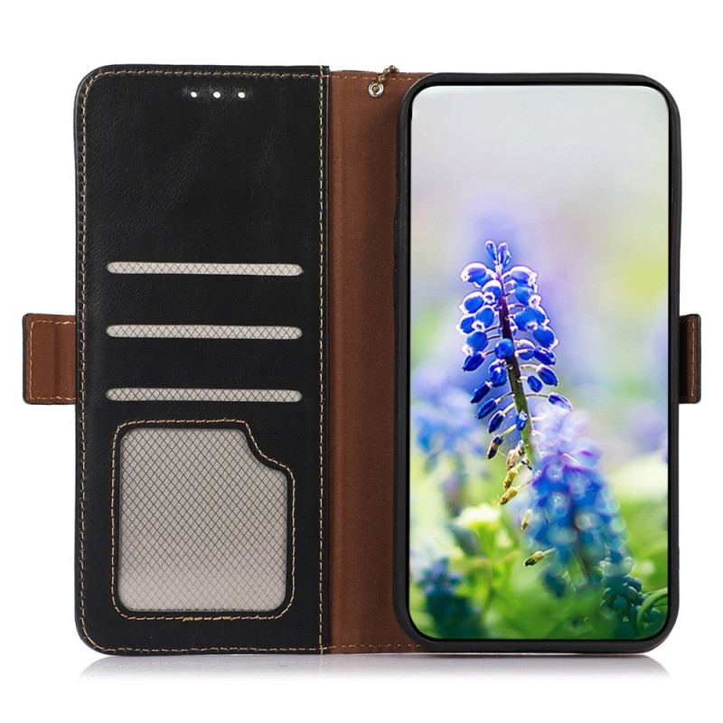 Etui Folio Xiaomi Redmi Note 13 Pro 4g Blokowanie Rfid Tekstury Skóry