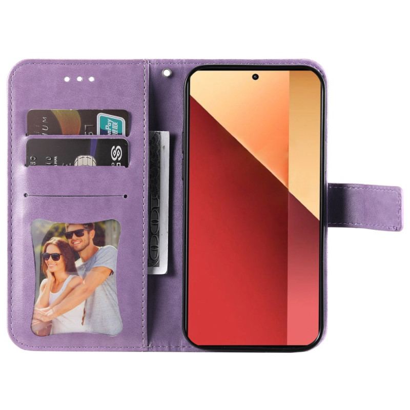 Etui Folio Xiaomi Redmi Note 13 Pro 4g Druk Mandali Etui Ochronne