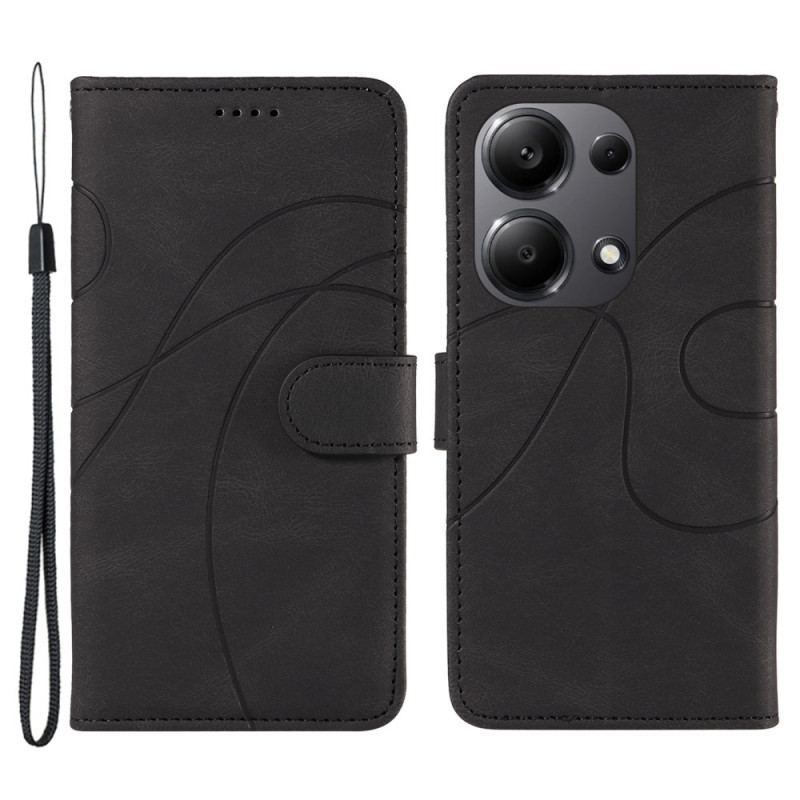 Etui Folio Xiaomi Redmi Note 13 Pro 4g Faliste Linie