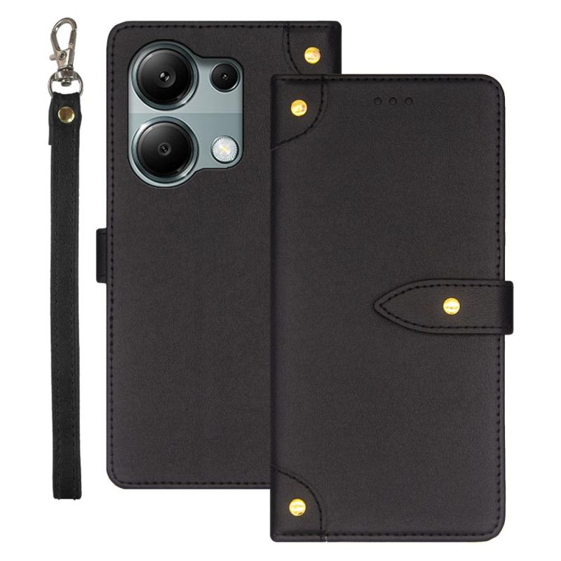 Etui Folio Xiaomi Redmi Note 13 Pro 4g Nit Dekoracyjny Idewei Etui Ochronne