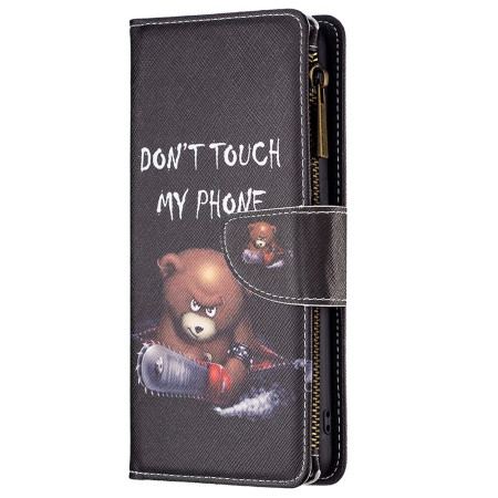 Etui Folio Xiaomi Redmi Note 13 Pro 4g Portfel Niebezpiecznego Niedźwiedzia Z Paskiem Etui Ochronne