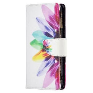 Etui Folio Xiaomi Redmi Note 13 Pro 4g Portfel W Akwarelowe Kwiaty Z Paskiem